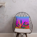 Colorful Petals Throw Pillow – Insert Included - Dipaliz