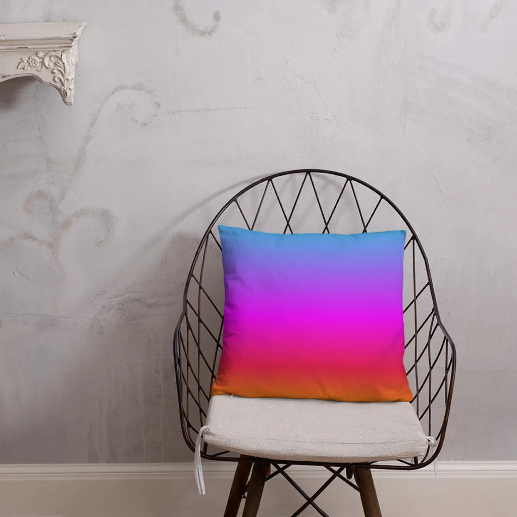 Colorful Petals Throw Pillow – Insert Included - Dipaliz