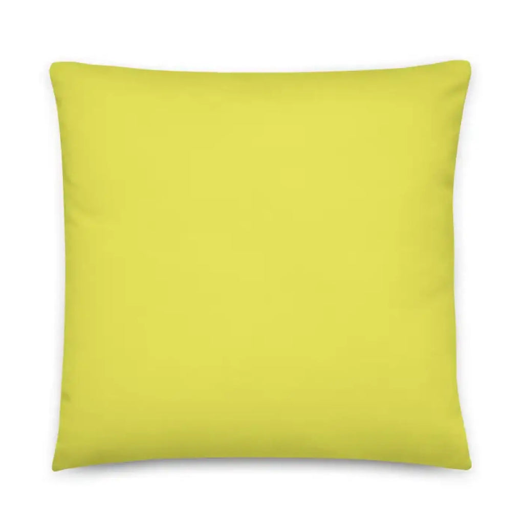 Floral Print Pillow – Yellow Throw Pillow - Dipaliz