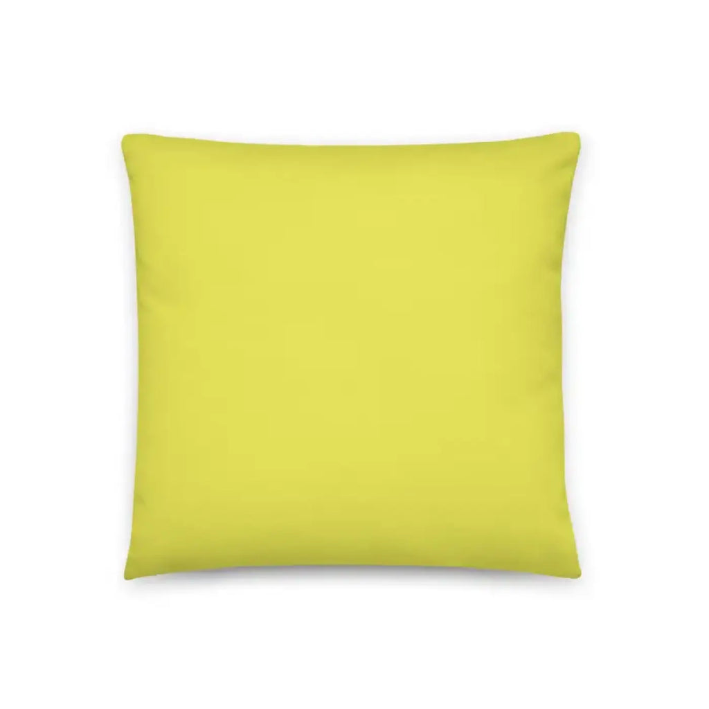 Floral Print Pillow – Yellow Throw Pillow - Dipaliz
