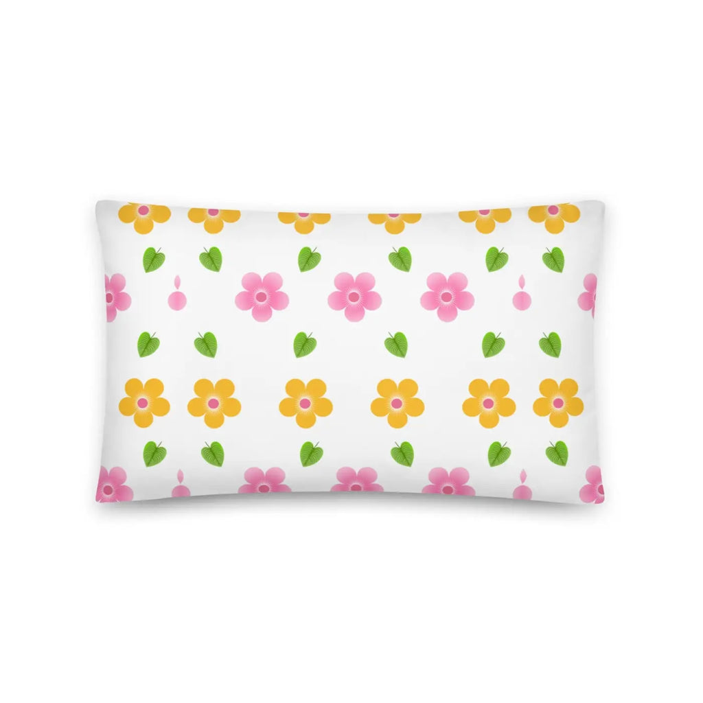 Colorful Blossoms Throw Pillow – Square Polyester - Dipaliz