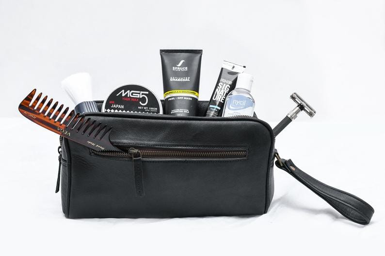 The Single Section Toiletry- Black
