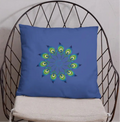 Peacock Feathers Basic Pillow – Washable Case - Dipaliz