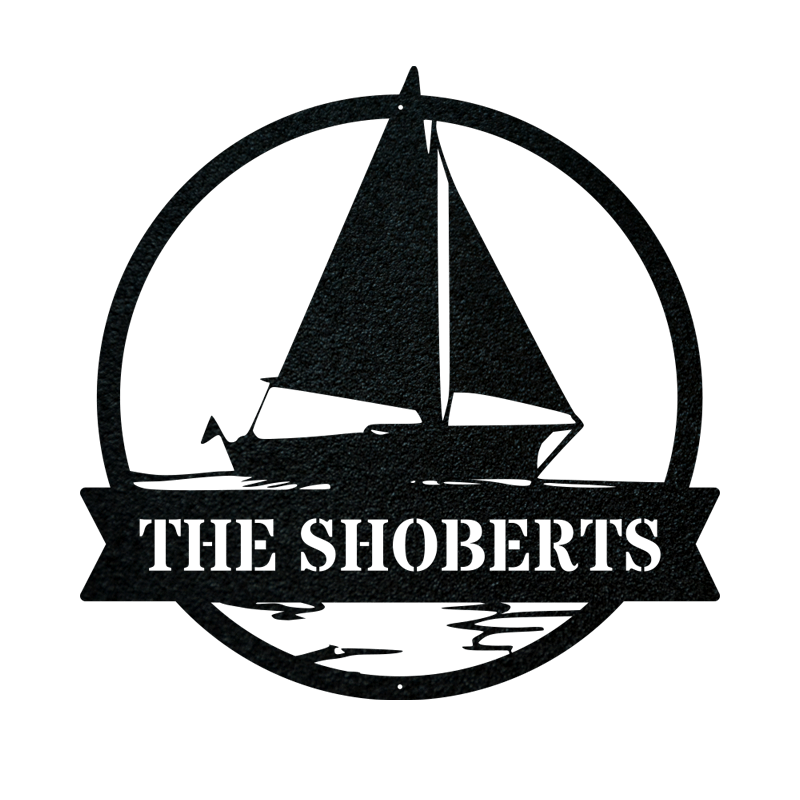 Personalized Sailboat Monogram