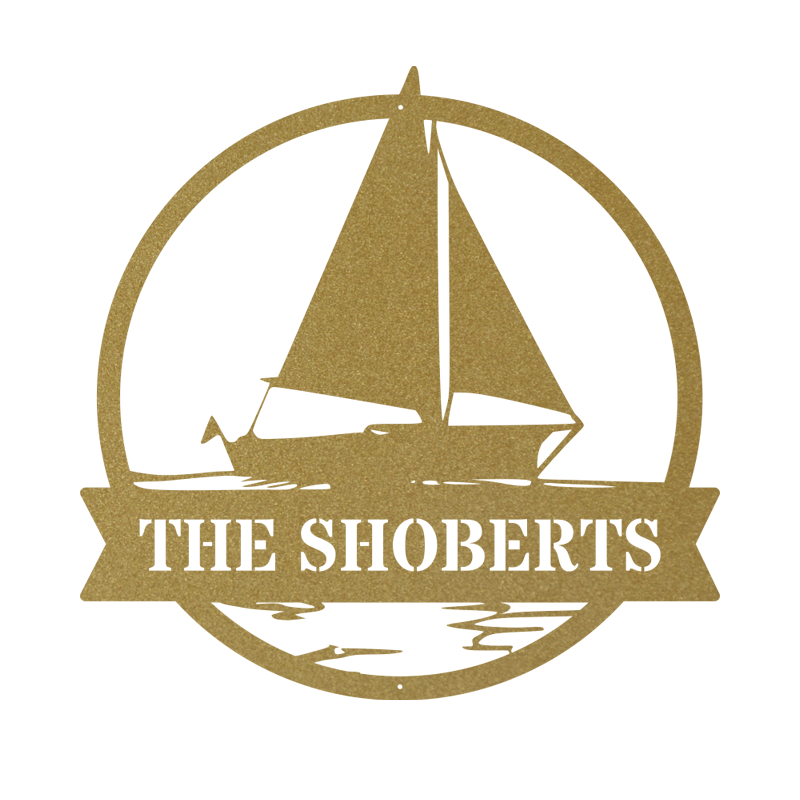 Personalized Sailboat Monogram