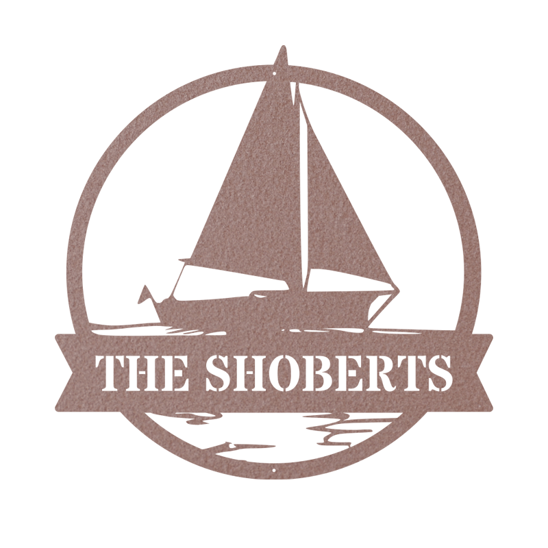 Personalized Sailboat Monogram