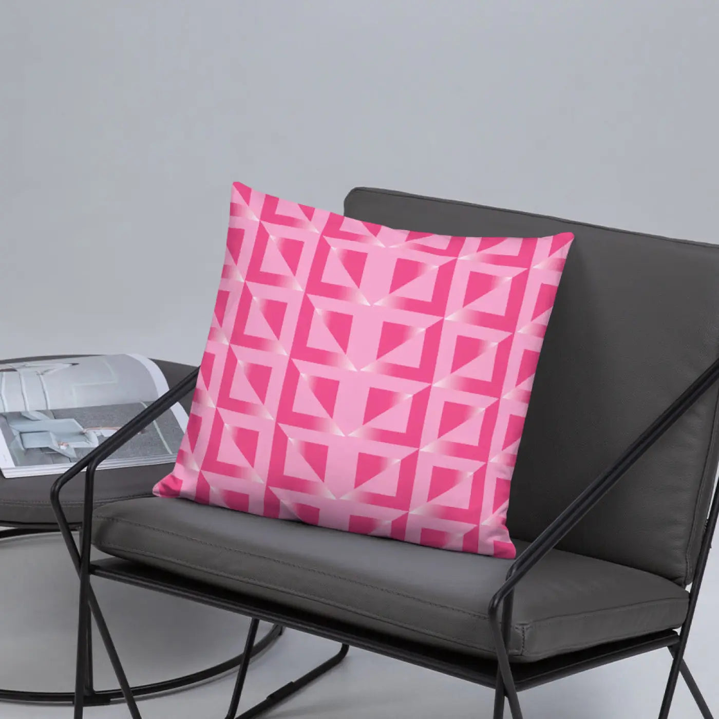 Pink Triangle Pillow – Premium Quality Insert - Dipaliz